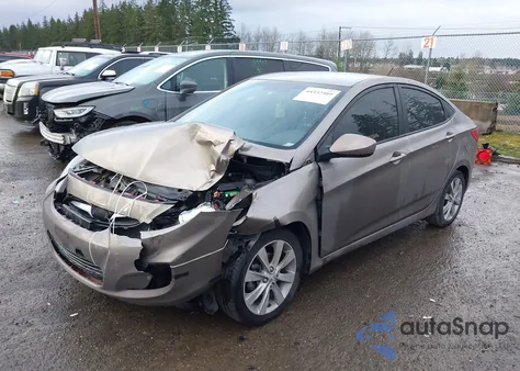 2013 Hyundai Accent Gls from USA, damaged, VIN KMHCT4AE4DU542069